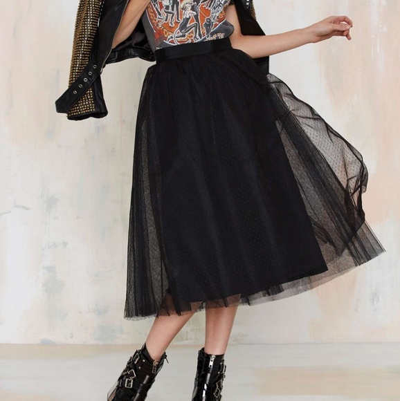 Nasty Gal Dresses & Skirts - Nasty Gal Get into the Groove Tulle Skirt